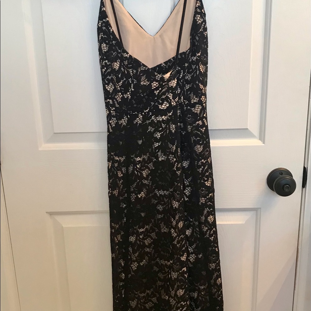 Paris Sunday Black Lace Dress; size L
